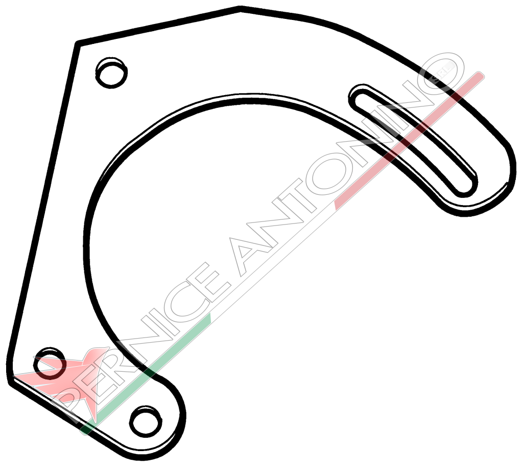 STAFFA STANDARD PER COMPRESSORE SANDEN A SALDARE