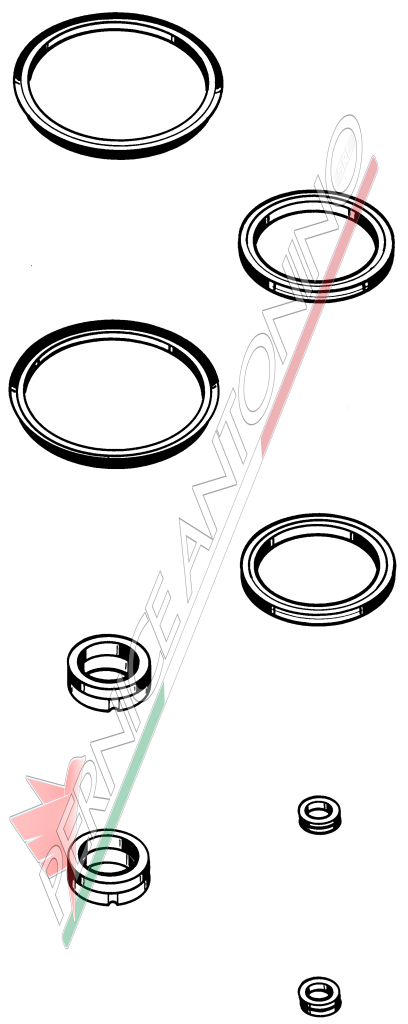 Guarnizione corona ruota R. per FIAT - FIAT ALLIS