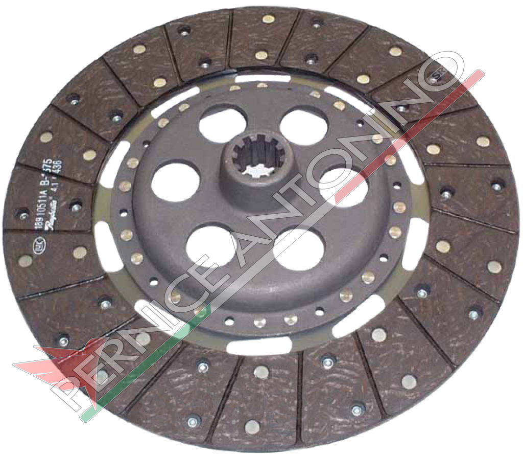 Central rigid clutch plate 302x197x429x23x4 - -10 grooves