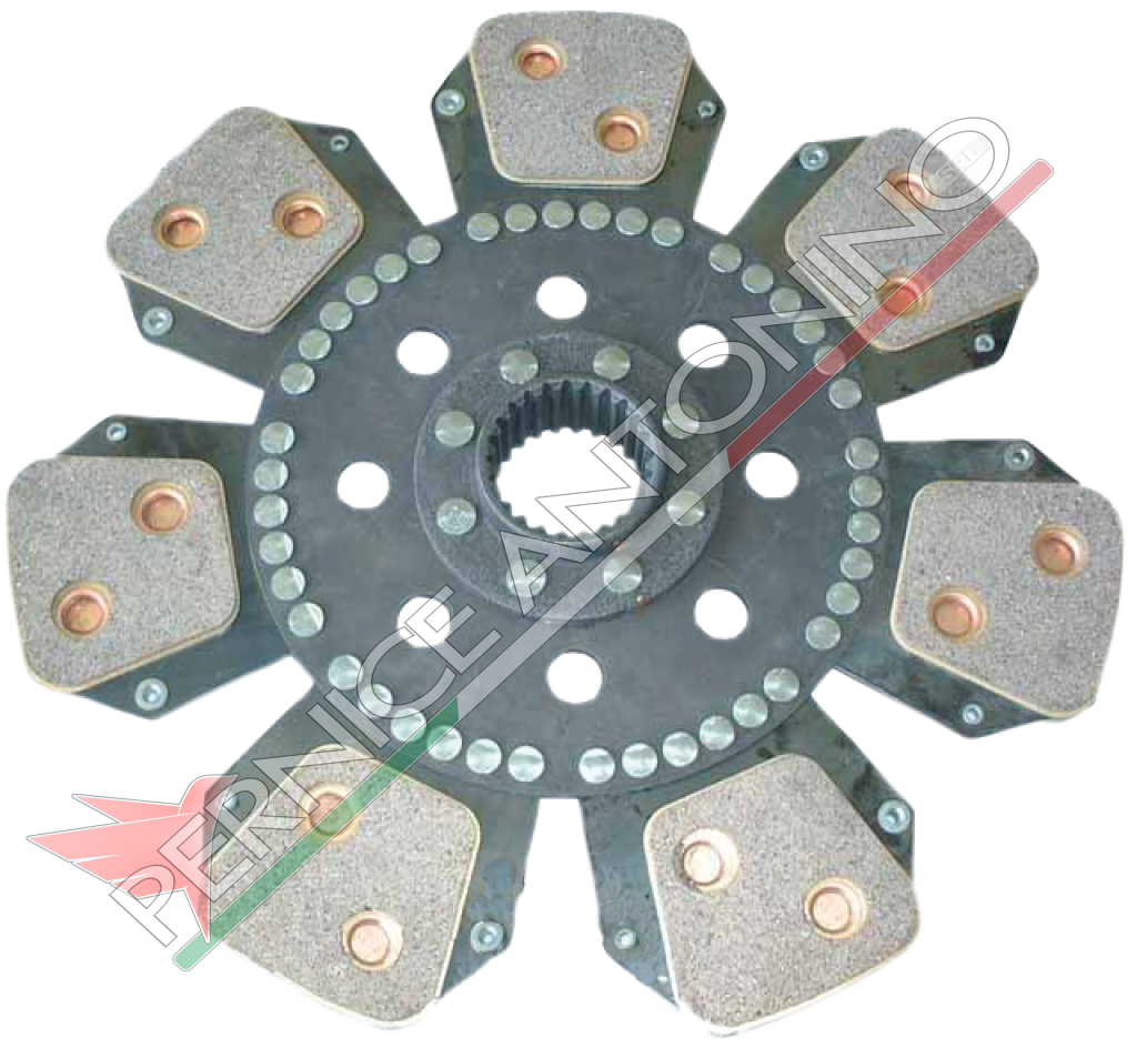 Rigid central clutch disc