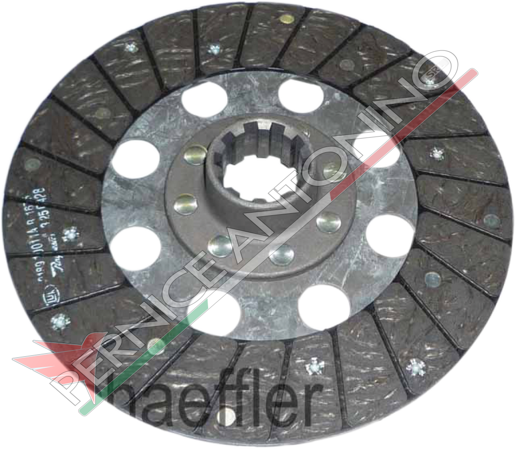 Disco PTO rigido in ferodo250x155x3,544x38x7 -10 cave