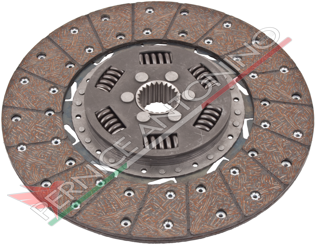 Disco centrale in ferodo con molle parastrappi 310x191x3,5, 40x36,5 - 24 cave