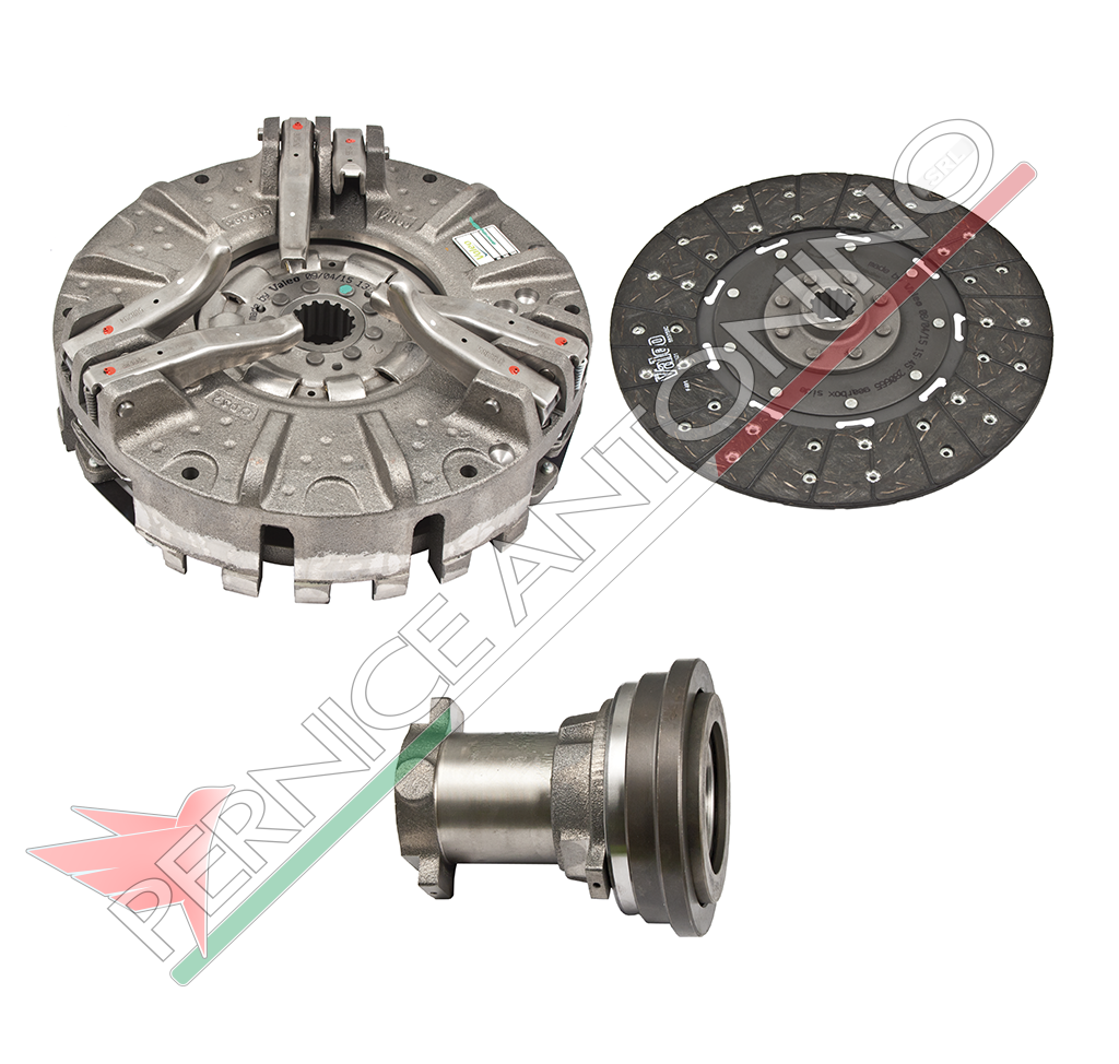 Meccanismo a 6 leve completo di disco centrale metalceramico molloggiato fornito con il disco presa di forza e cuscinetto reggispinta- Piatto 310mm