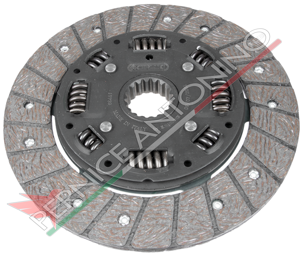 Disco frizione con molle parastrappi