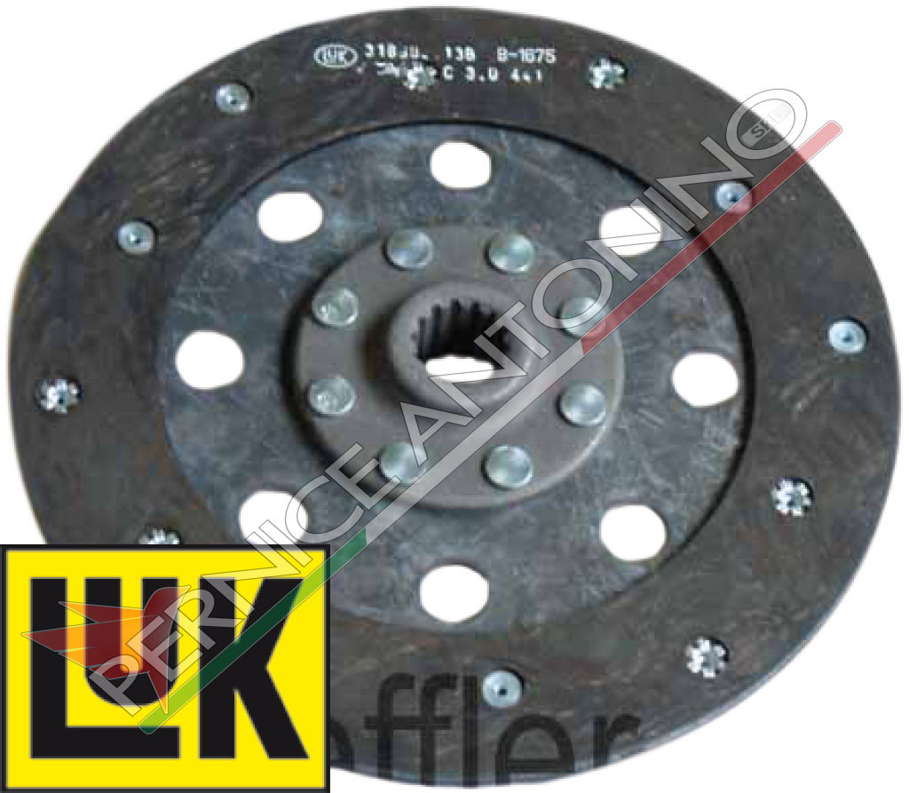 Rigid PTO plate 225x145x3.525x22EV - Z.14