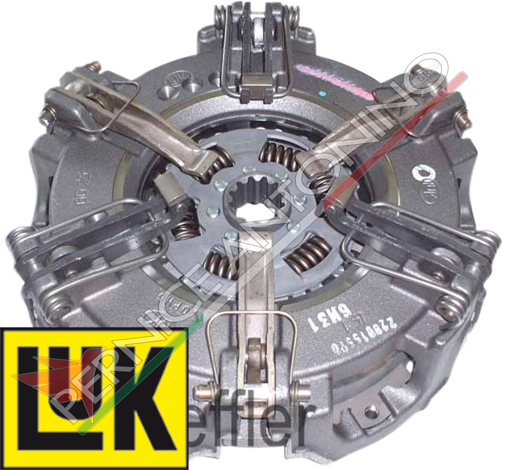 Double-plate clutch with 6 levers Ø 280 mm and plate 34x40 - Z.12 with 6 vanes