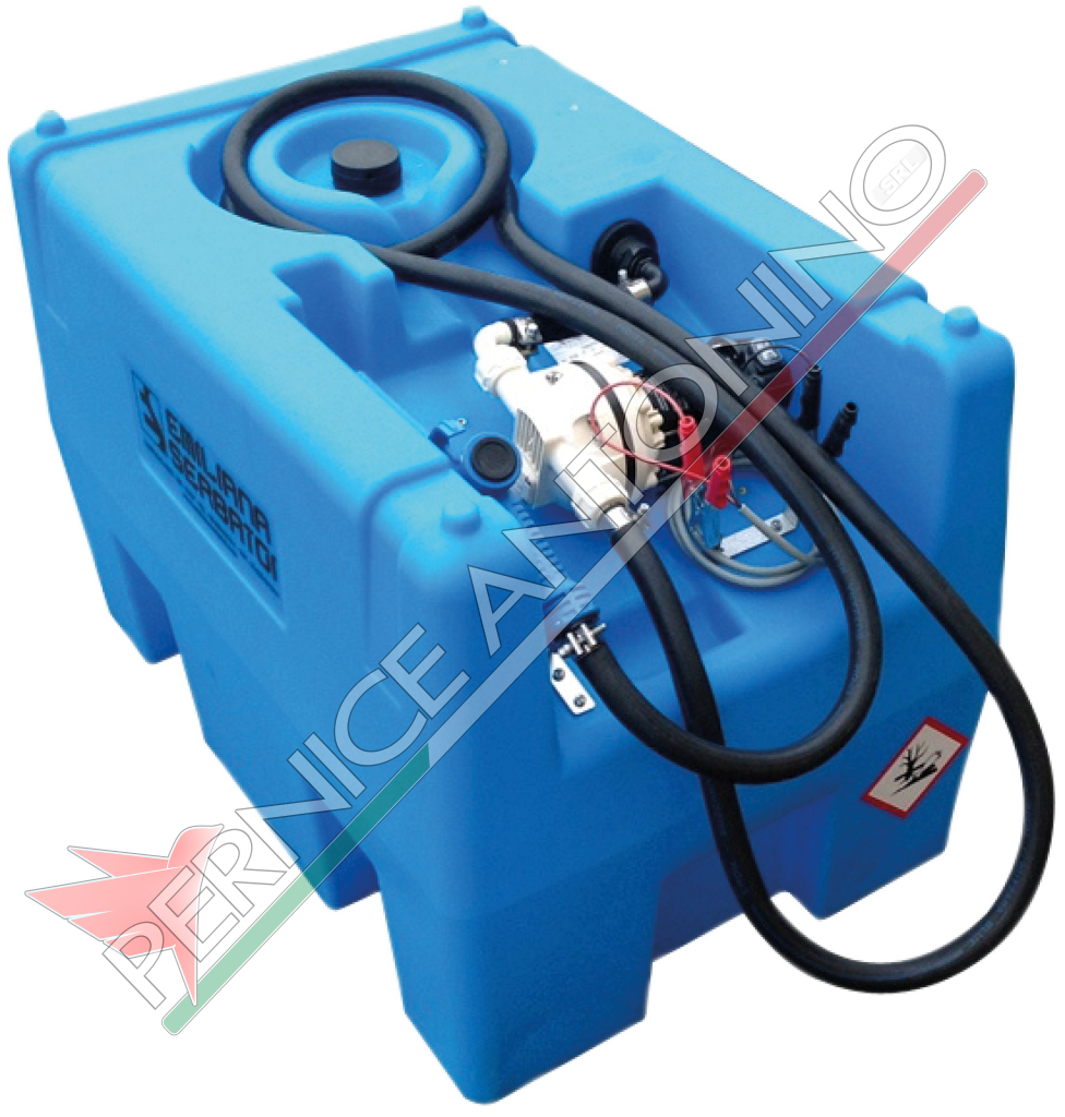 ELECTRIC PUMPS12/24 VOLT WITH 220 LITER TANKS FOR CONVEYING AD-BLUE® - TOTAL EXEMPTION FROM “ADR 1.1.3.1. C”