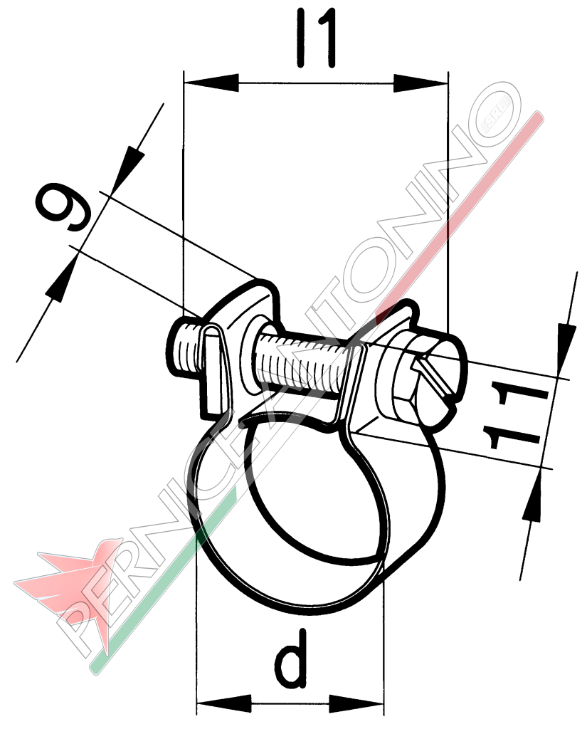 Clip for fuel pipes