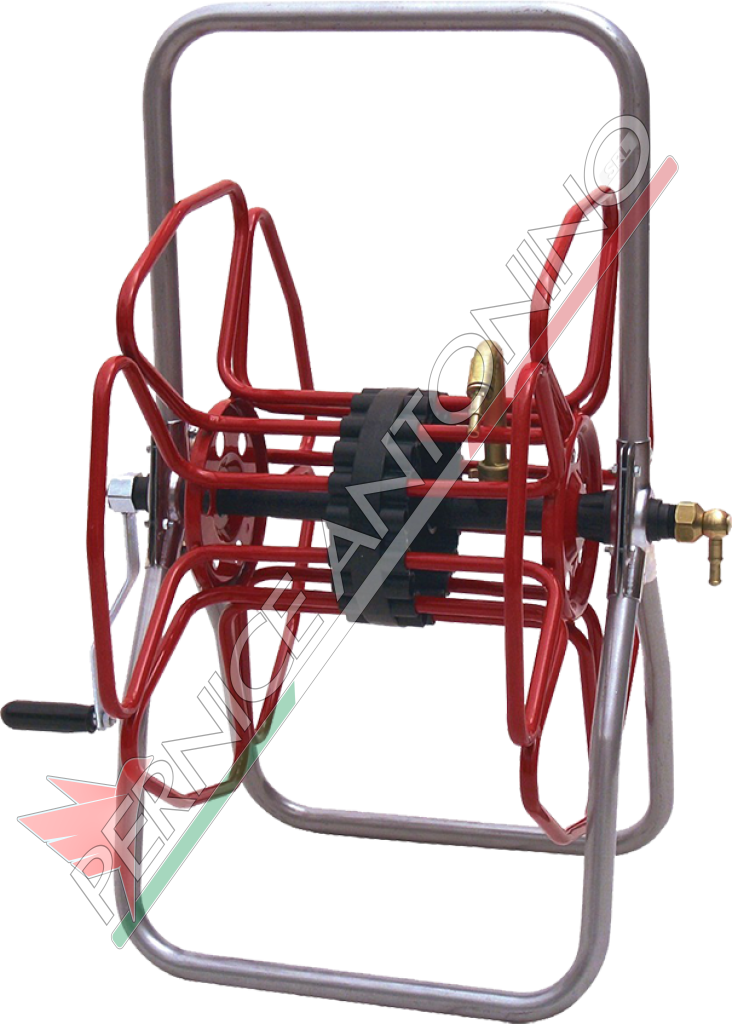 HOSE REELS FOR AGRICULTURE (PAINTED FRAME - BRASS FITTINGS)