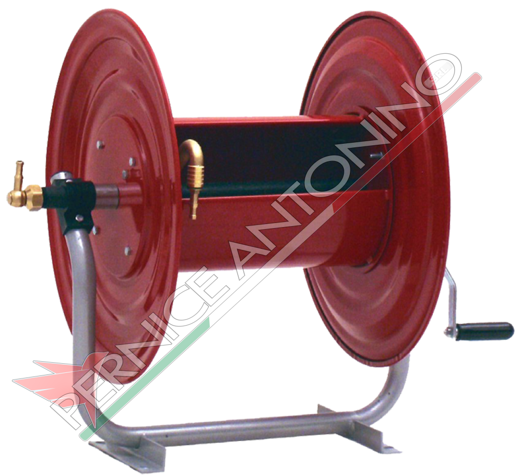 HOSE REELS FOR AGRICULTURE (PAINTED FRAME - BRASS FITTINGS)