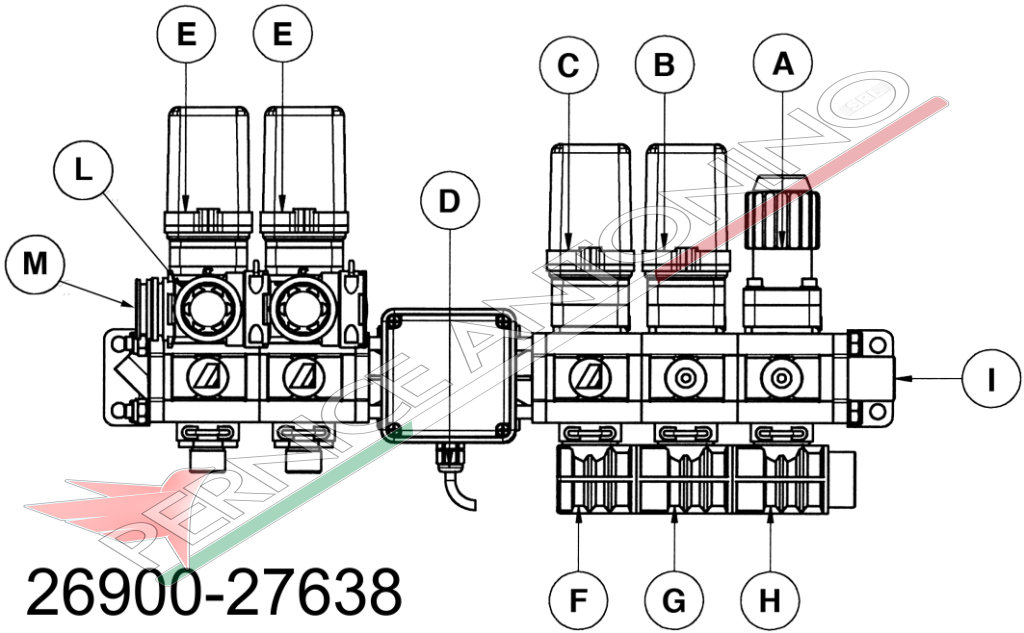 Terminal outlet manifold for 463001H