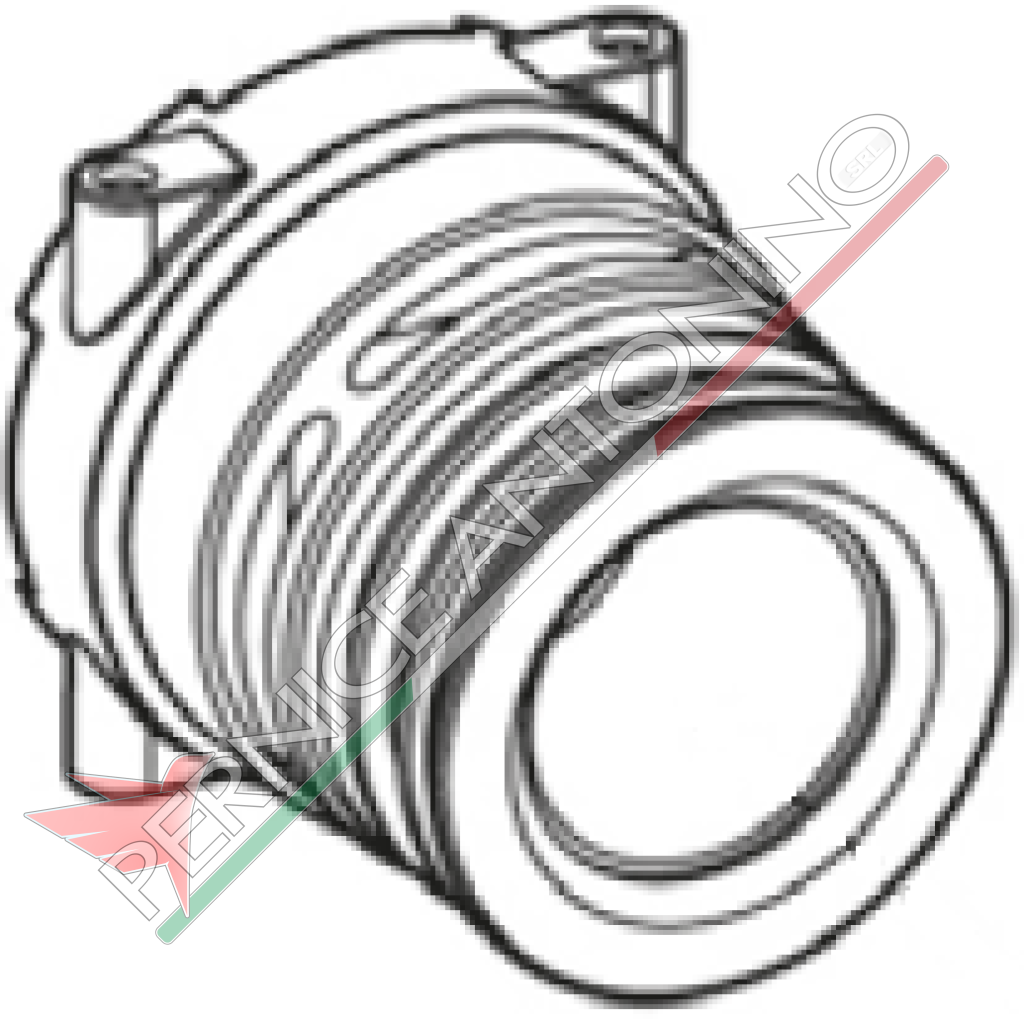 Flange with fork connection