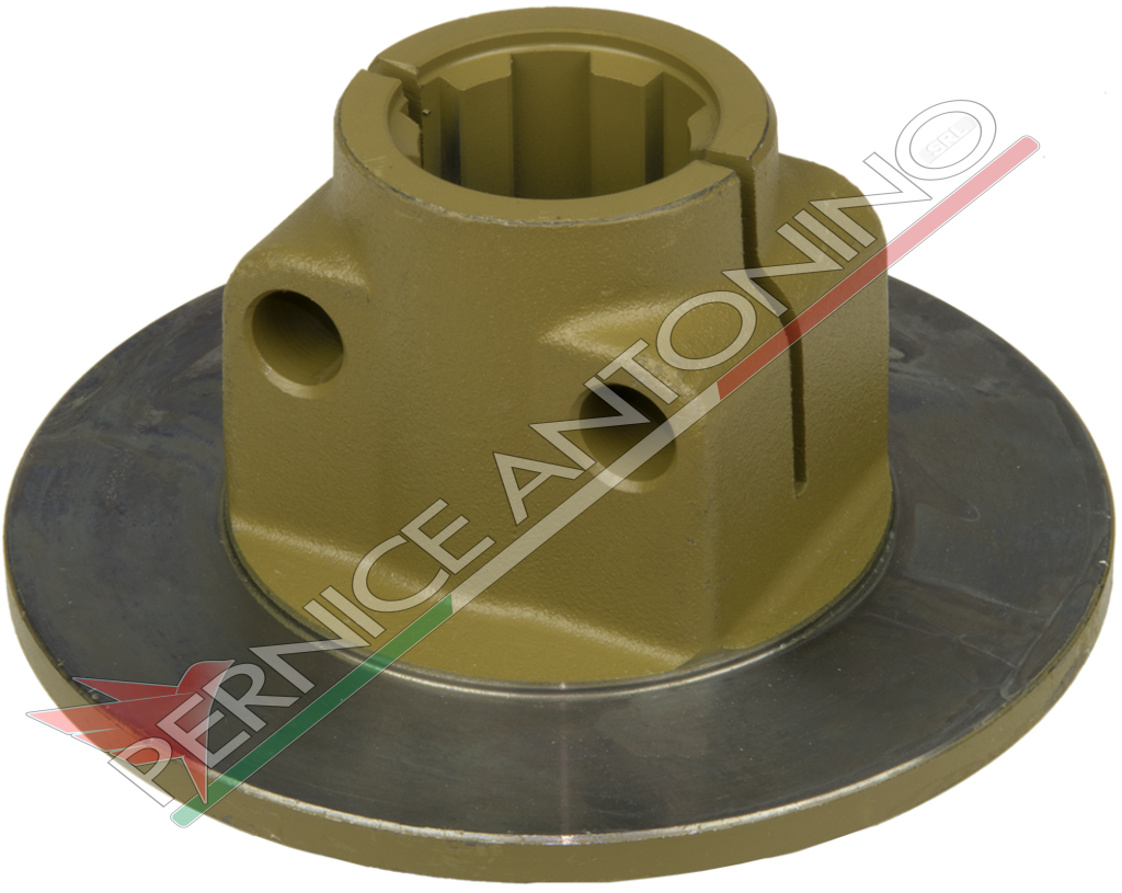 Hub with flange for 4-disc clutches