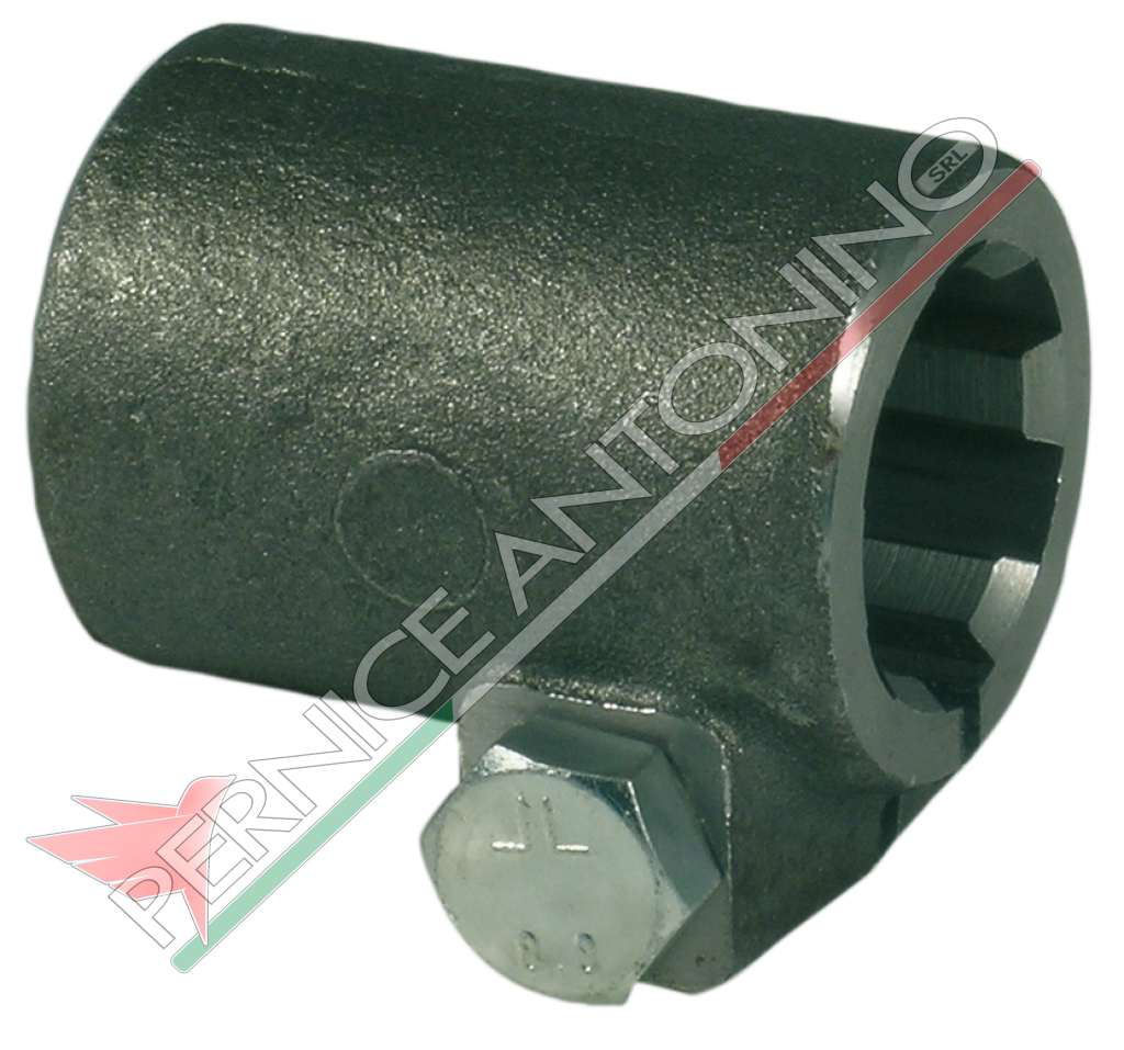 Splined coupling with bolt