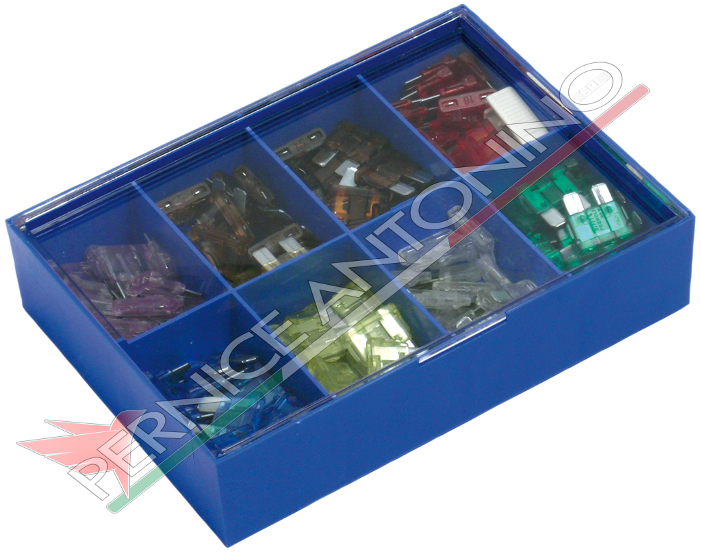 Assortment of 160 blade fuses and extractor