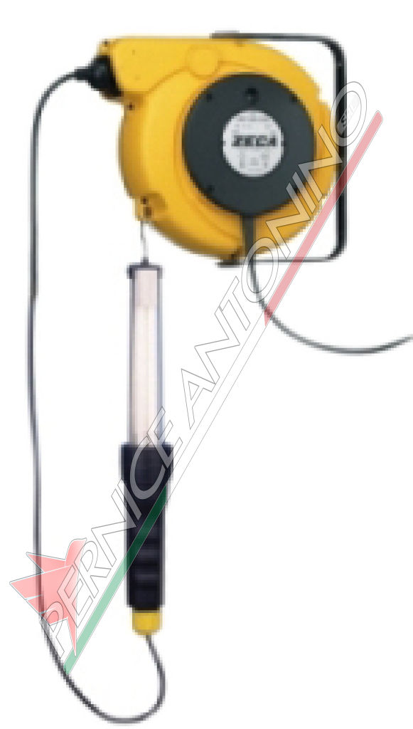 ELECTRIC CORD REEL WITH TRANSFORMER AND FLUORESCENT LAMP SOCKET