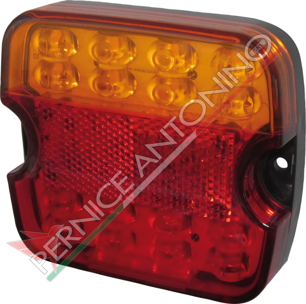 FANALE POSTERIORE A 3 FUNZIONI 12/24V. FULL LED