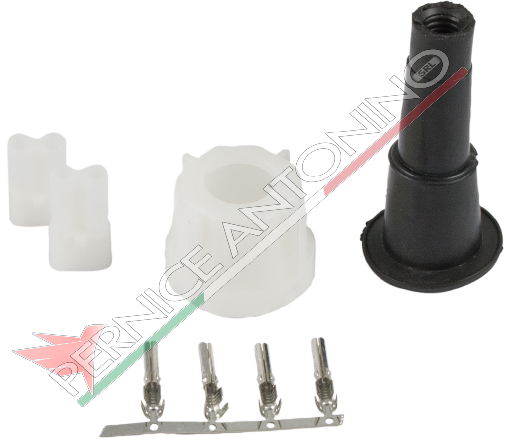 White auxiliary connector kit for Art. 36412-36413