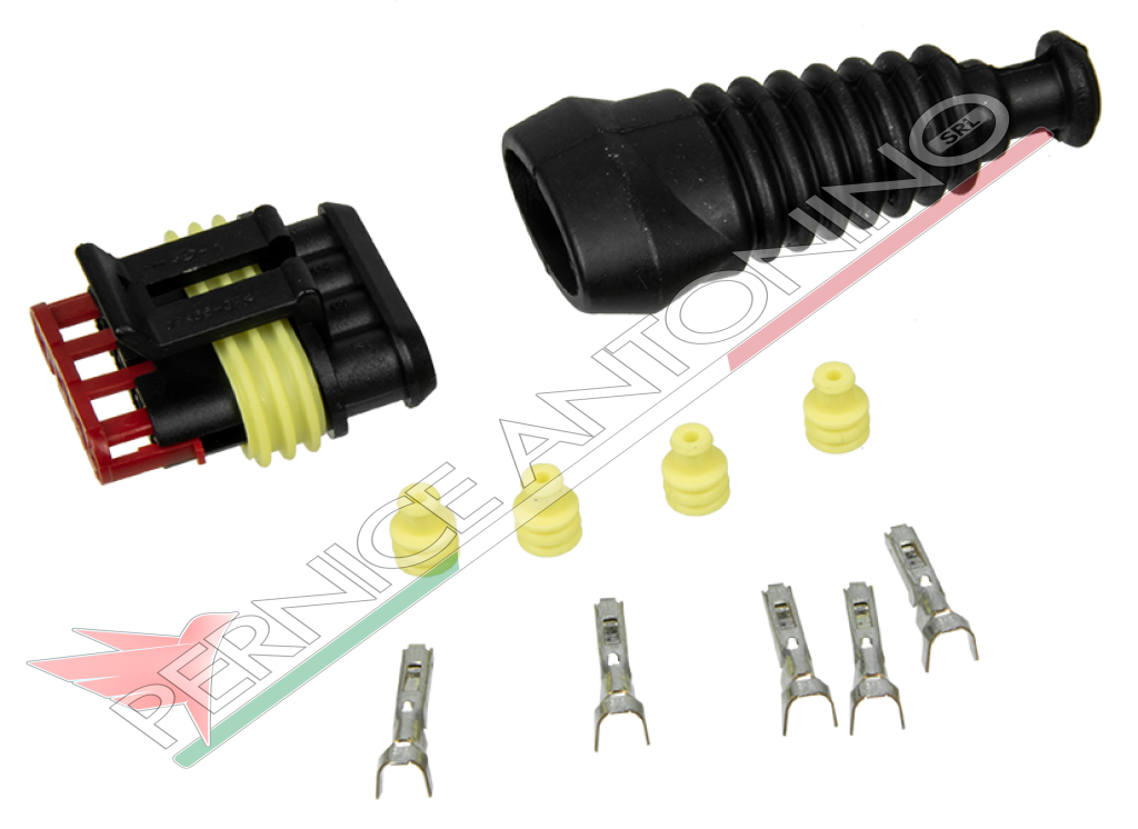 AMP/TYCO 4 ways male connector Kit 