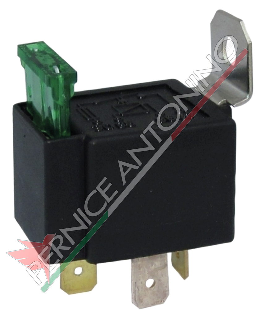 RELAYS ON-OFF 24V-20A WITH PROTECTIVE FUSE AND FIXING BRACKET