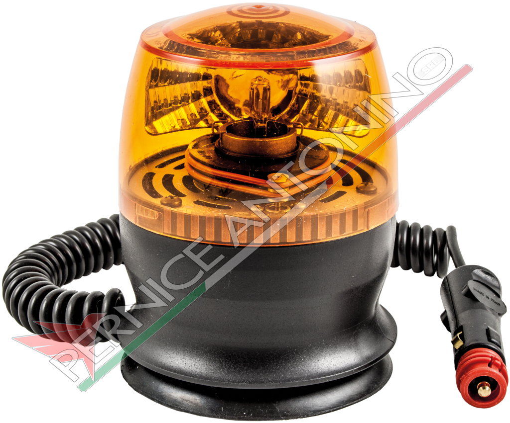 ROTATING BEACON WITH MAGNETIC SUCTION CAP - 12V-H1