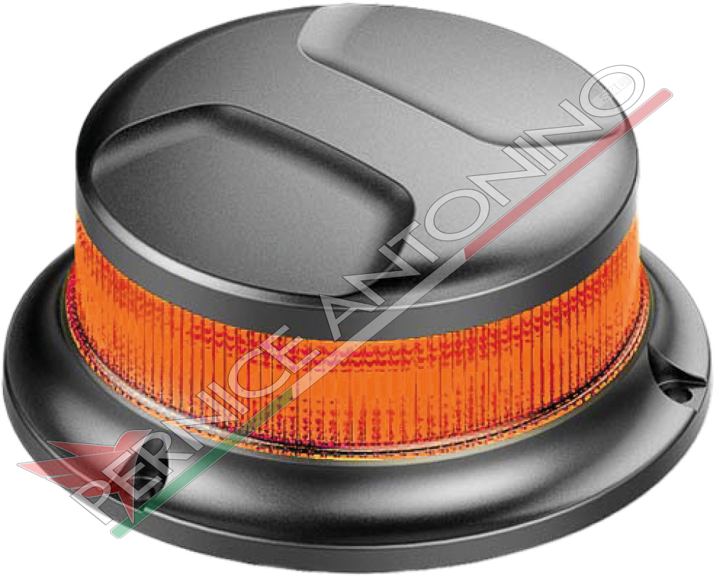 LAMPADA FLASH A LED 12/24V A BASE PIANA con fissaggio a 3 viti