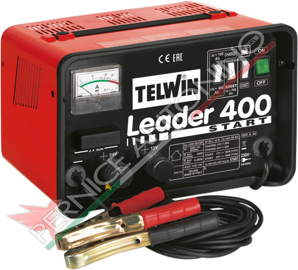 Carica batterie e avviatore 12/24V - LEADER 400 START