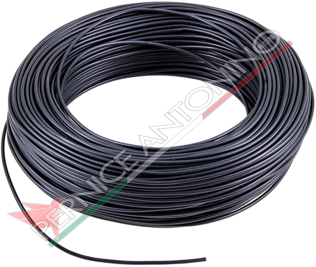 cavo elett. 1filo 6mmq(100MT)NERO 