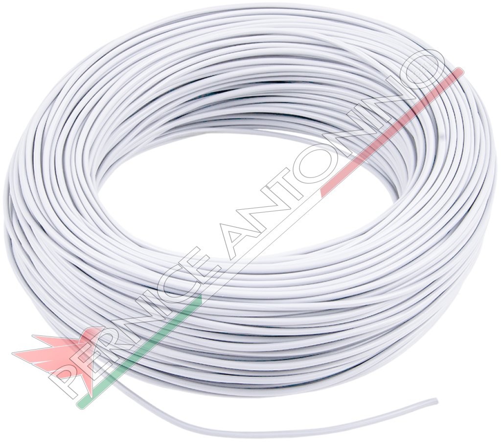 cavo elett. 1filo 1mmq(100MT)BIANCO