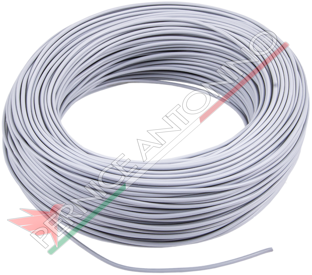 cavo elett. 1filo 1mmq(100MT)GRIGIO