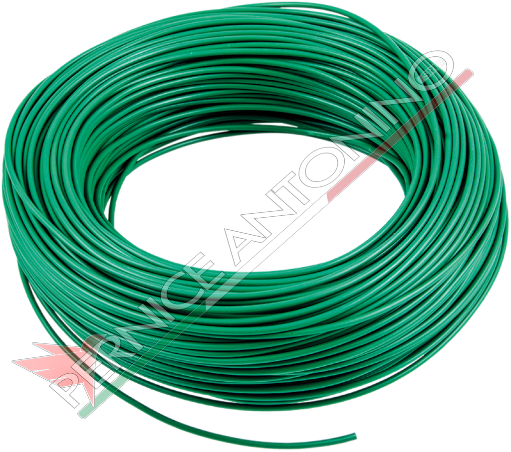 cavo elett. 1 filo 1mmq(100MT)VERDE