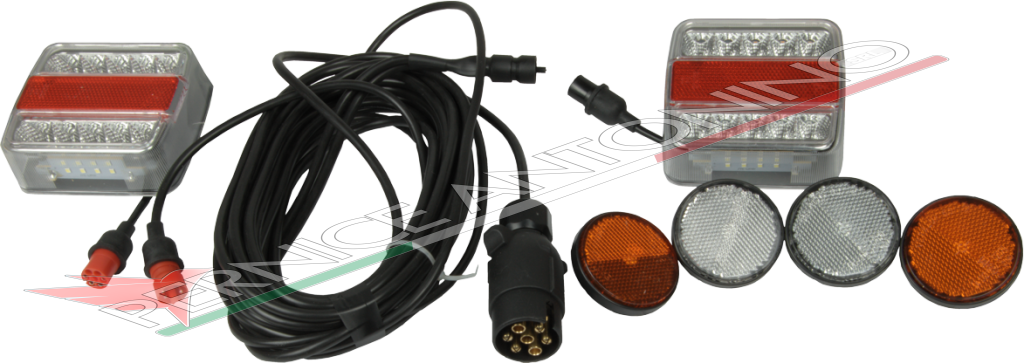 kit fanali post. LED cavo7,5 mt+2,5