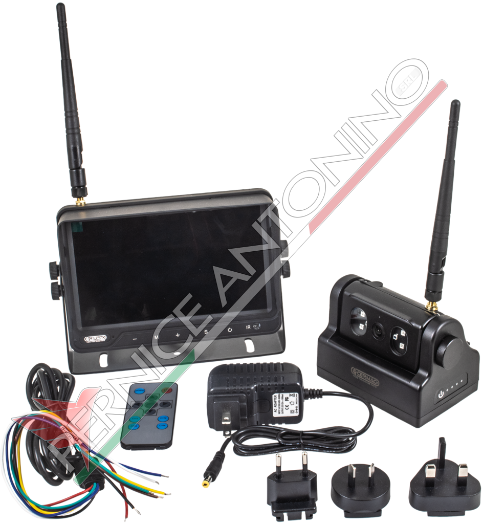 kit video WIRELESS 12-24 Volt magnetico 9