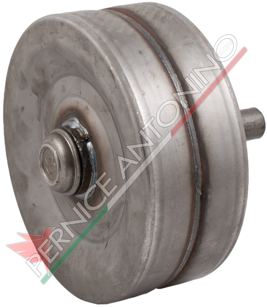 FLAT IRON WHEEL WITH BEARINGS AND PIN