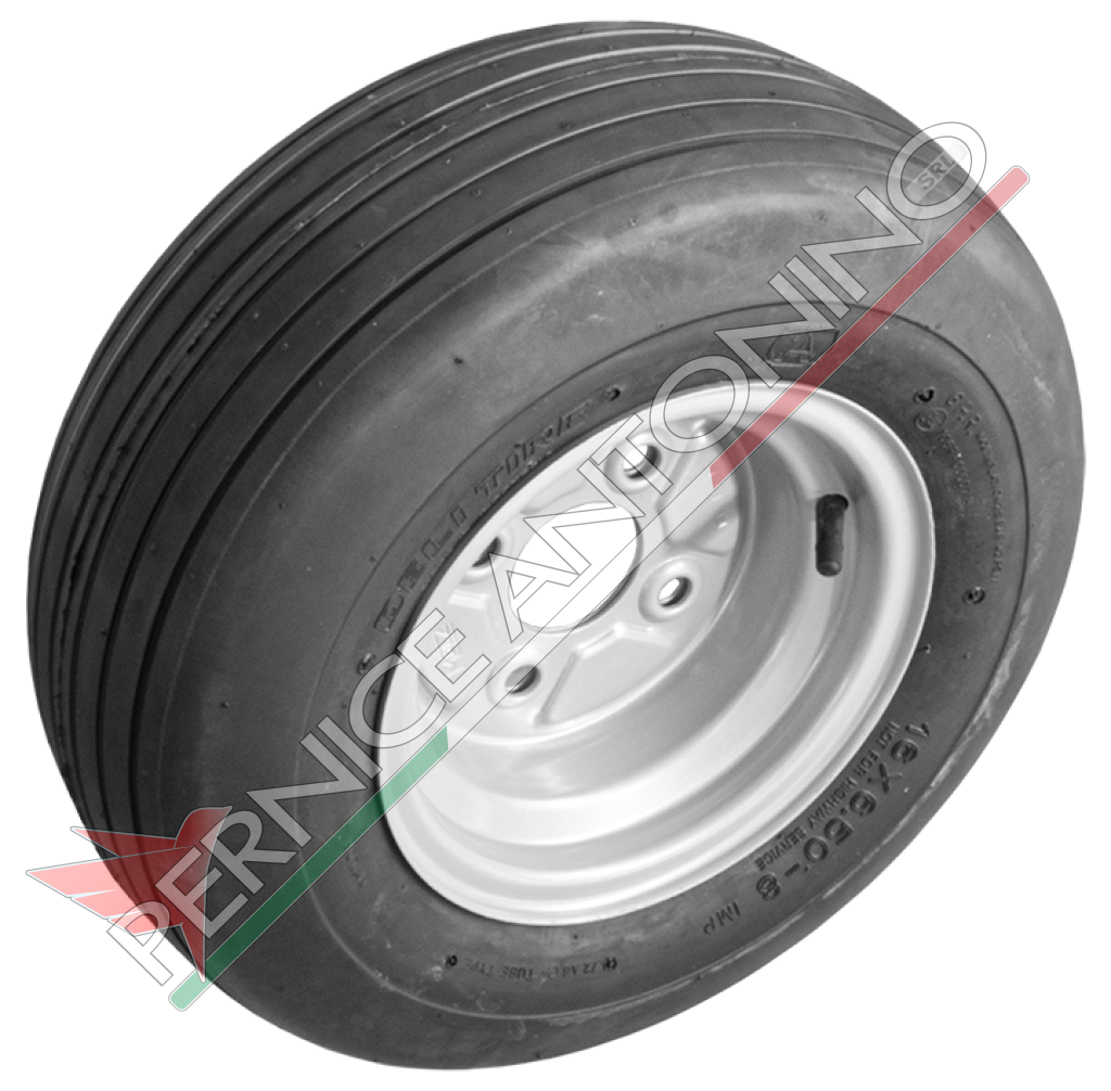 ruota 16x6.50-8 pr6 cerchio 4f fiat