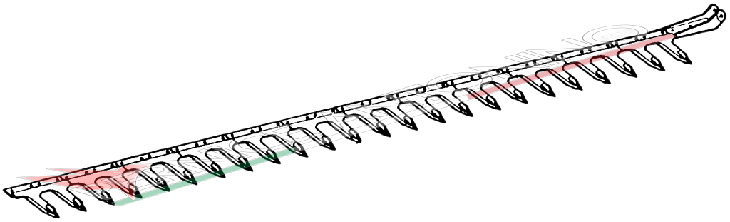 SPARE PARTS OF GASPARDO MOWERS GRIBALDI & SALVIA MOD. SUPERIOR 394