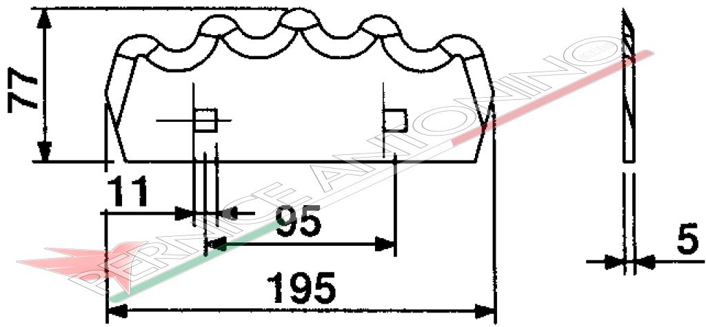 BLADES FOR MIXING-HORIZONTAL