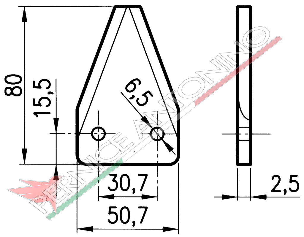 BLADES FOR MIXING MACHINES