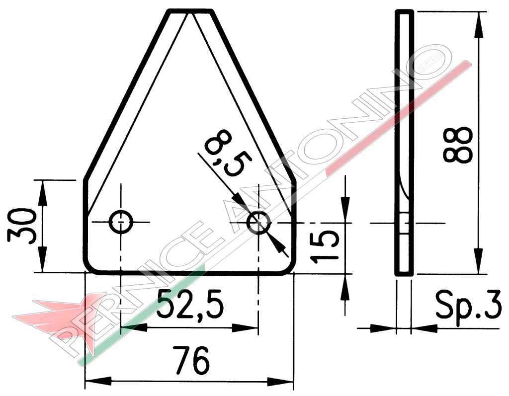 BLADES FOR MIXING MACHINES