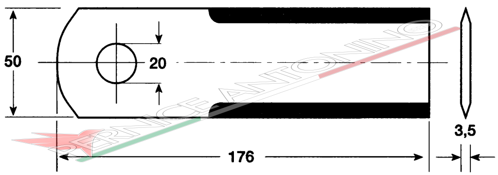 Coltello per trinciapaglia