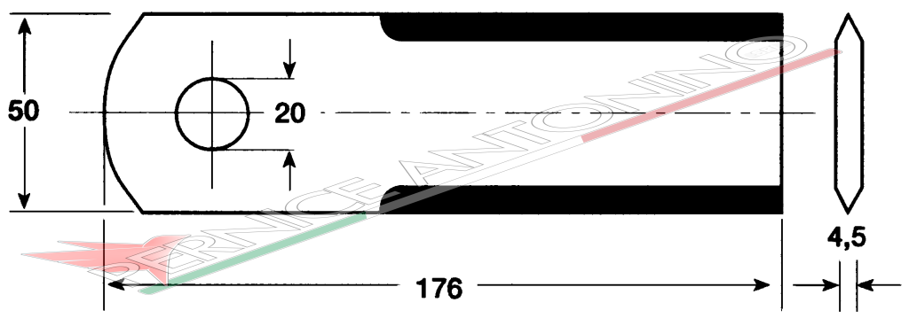 Coltello per trinciapaglia