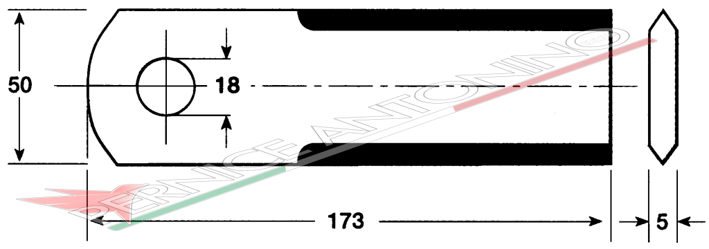 Coltello per trinciapaglia