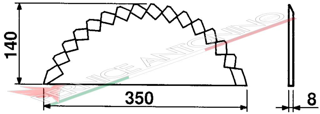 BLADES FOR MIXING-HORIZONTAL