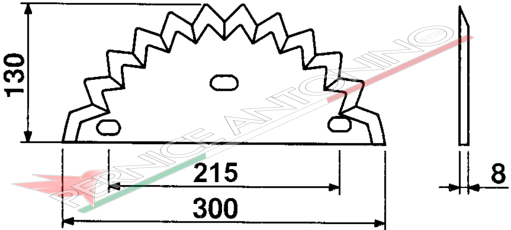 BLADES FOR MIXING-HORIZONTAL