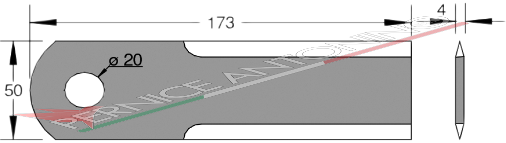 Mower blade for forage cutting