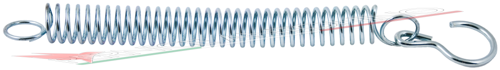 Tension spring for lower arms