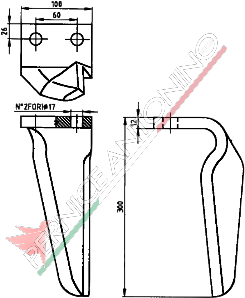 Dente per erpici rotativi - Dominator