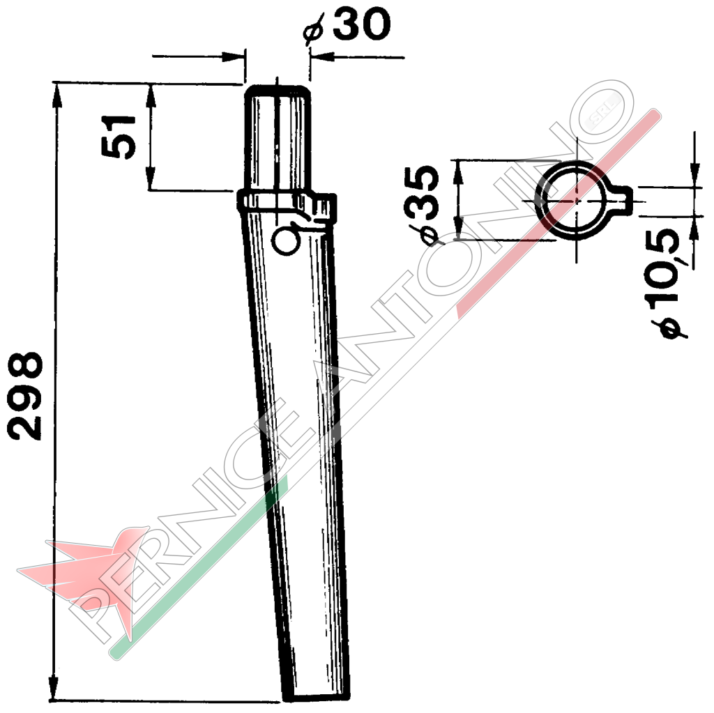 Dente per erpici rotativi - LS