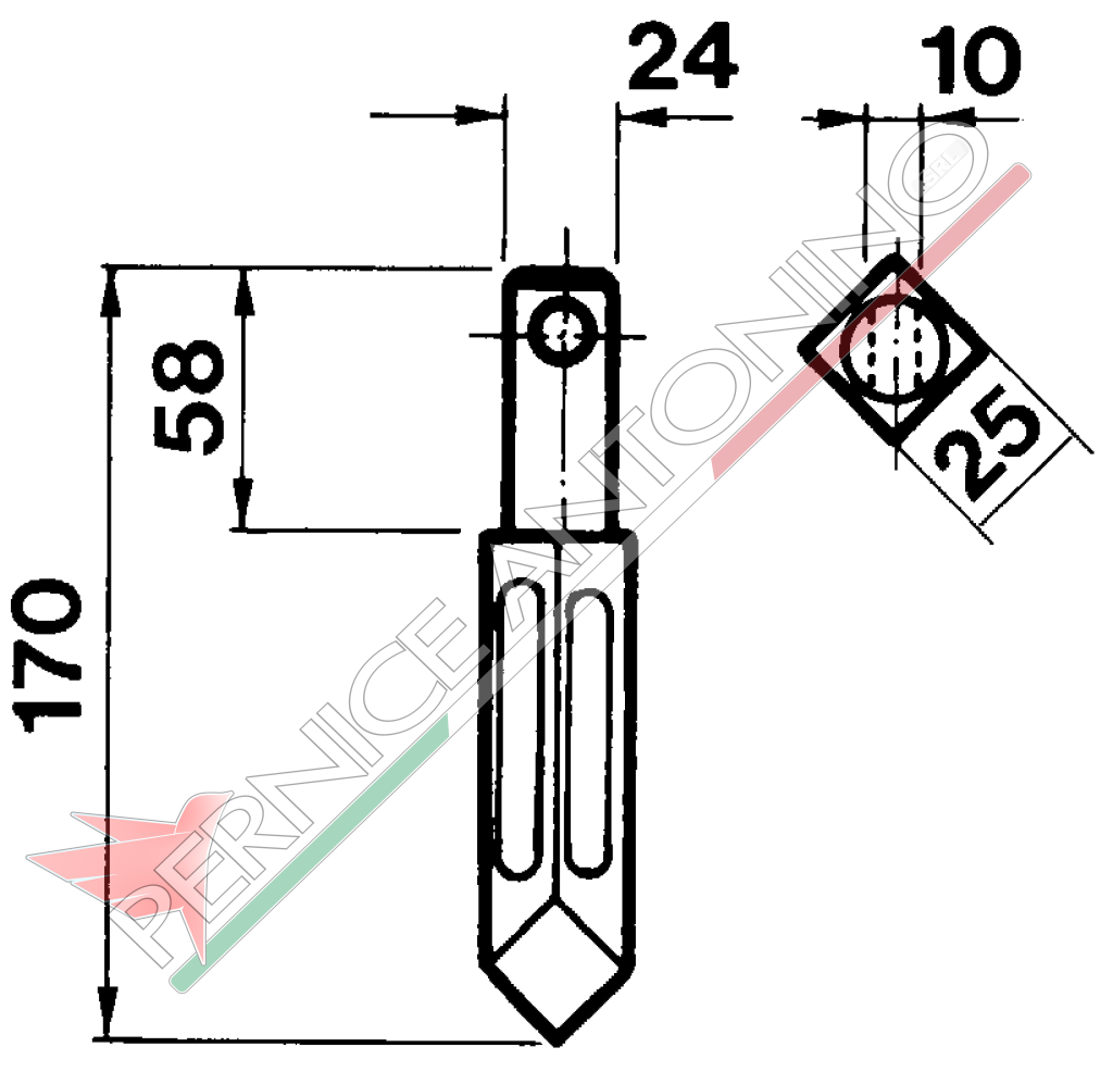 Dente per erpici rotativi - Rototiller