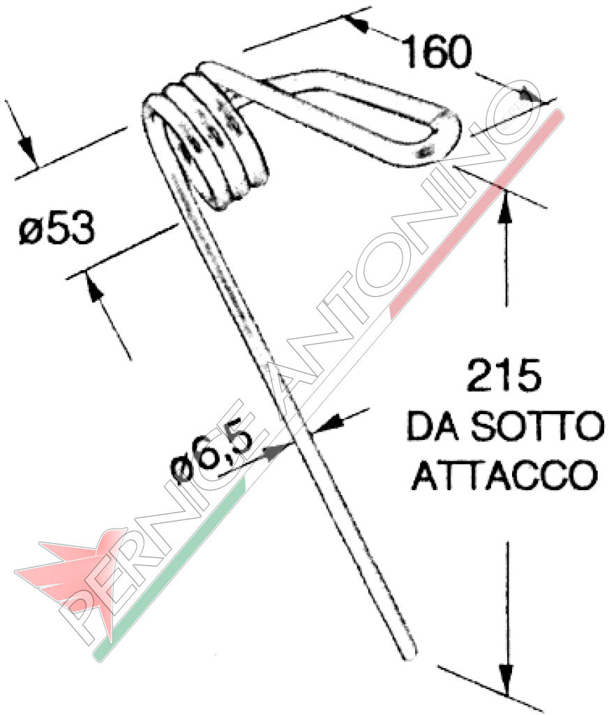 Dente anteriore per seminatrice standard